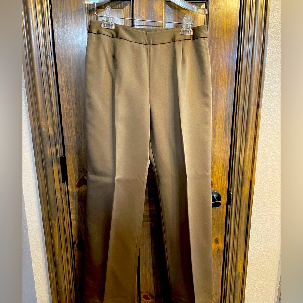 Kasper Womens Tan Single Breasted Blazer 3 Piece Suit Sz 4P - Picture 9 of 10
